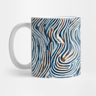 Boho Watercolor Abstract- A Serene and Flowing Piece of Line Art Mug